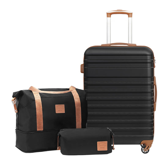 Reisekoffer Hartschale mit Tasche & Kulturbeutel
